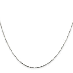 Sterling Silver 1mm Oval Box ChainQPE50