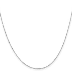 Sterling Silver 1mm Rhodium-plated Cable ChainQPE63R