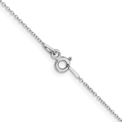 Sterling Silver 1mm Rhodium-plated Cable ChainQPE63R