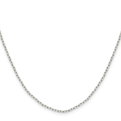 Sterling Silver 1.65mm Diamond-cut Long Link Cable ChainQPE69