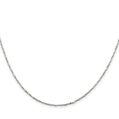 Sterling Silver 1.2mm Twisted Serpentine ChainQPE70