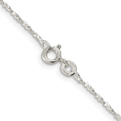 Sterling Silver 1.2mm Twisted Serpentine ChainQPE70