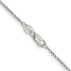 Sterling Silver 1.4mm Diamond-cut Rolo ChainQPE71