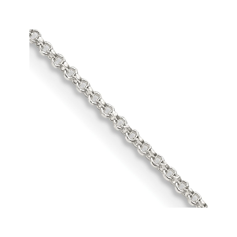 Sterling Silver 1.4mm Diamond-cut Rolo ChainQPE71