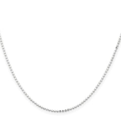 Sterling Silver 1.15mm Square Fancy Beaded ChainQPE74