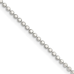 Sterling Silver 1.15mm Square Fancy Beaded ChainQPE74