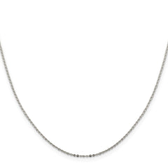 Sterling Silver .9mm Flat Link Cable ChainQPE76