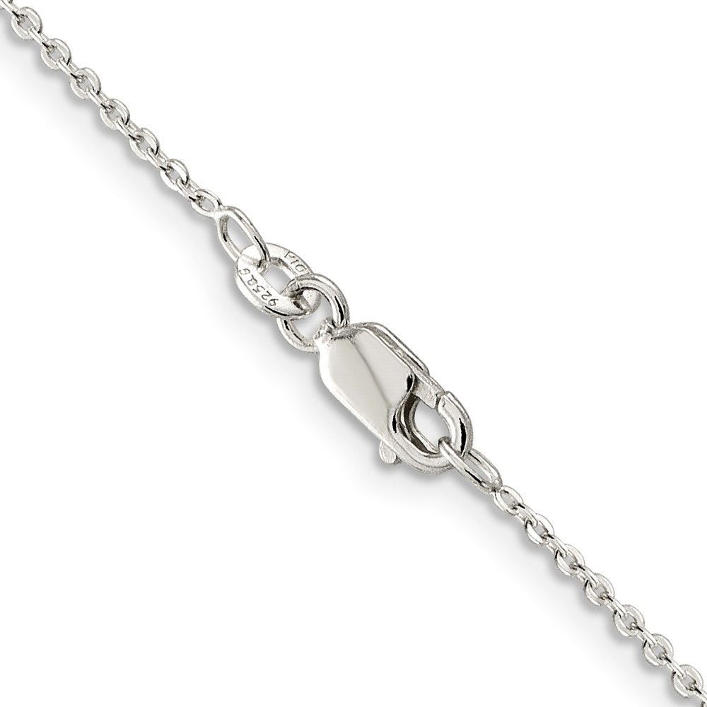 Sterling Silver 1mm Flat Link Cable ChainQPE77