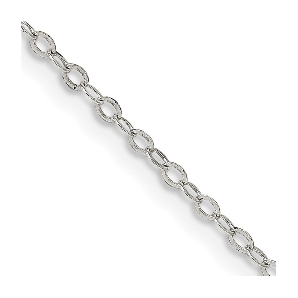 Sterling Silver 1.5mm Flat Open Oval Cable ChainQPE79