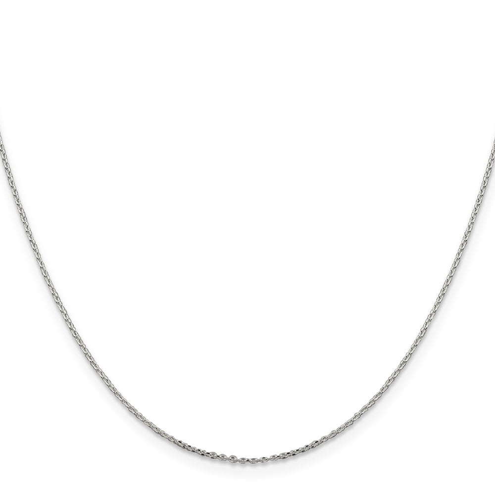 Sterling Silver .95mm Diamond-cut Forzantine Cable ChainQPE81