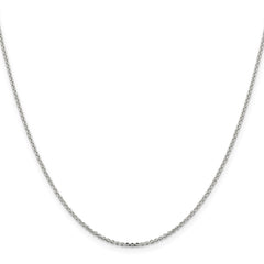 Sterling Silver 1.4mm Diamond-cut Forzantine Cable ChainQPE82