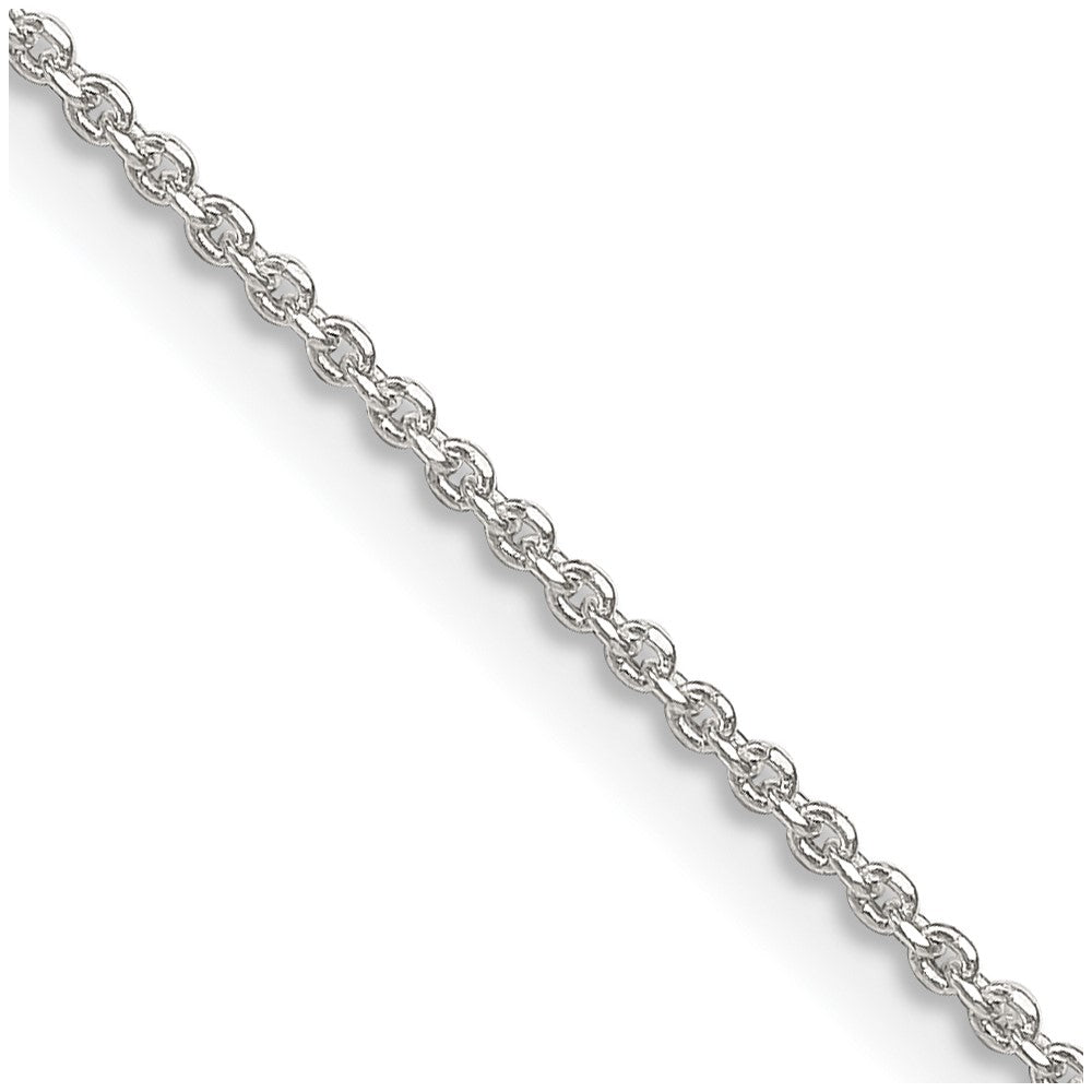 Sterling Silver 1.4mm Diamond-cut Forzantine Cable ChainQPE82
