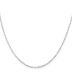 Sterling Silver 1.85mm Diamond-cut Forzantine Cable ChainQPE88