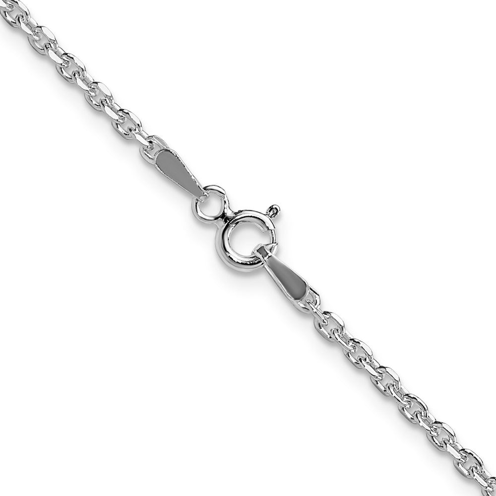 Sterling Silver 2.1mm Diamond-cut Forzantine Cable ChainQPE89