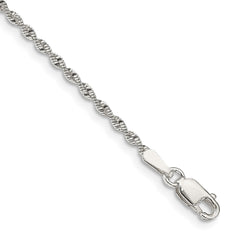 Sterling Silver 1.65mm Twisted Herringbone Chain QPH5-8
