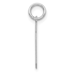 Sterling Silver/Rhodium-plated Satin Number 30 Charm QPS30