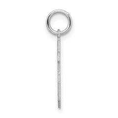 Sterling Silver/Rhodium-plated Satin Number 55 Charm QPS55