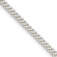 Sterling Silver 2mm D/C Square Franco ChainQQF060
