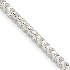 Sterling Silver 3.1mm D/C Square Franco ChainQQF100