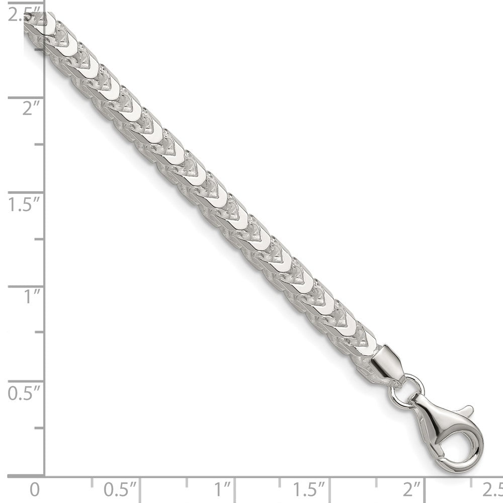 Sterling Silver 4.7mm D/C Square Franco Chain QQF140-8