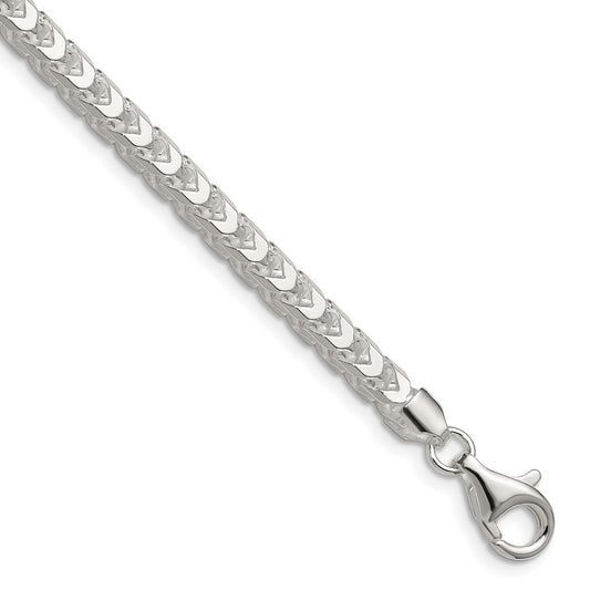 Sterling Silver 4.7mm D/C Square Franco ChainQQF140