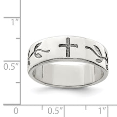 Sterling Silver Cross Design Ring