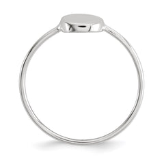 Sterling Silver Polished Circle Ring