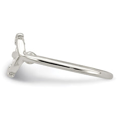 Sterling Silver Polished Anchor Ring