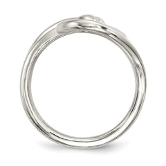 Sterling Silver Polished Fancy Swirl Ring