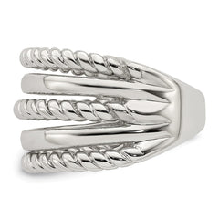 Sterling Silver Polished Fancy Ring