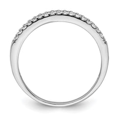 Sterling Silver Rhodium-Plated CZ Ring