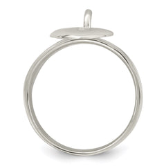 Sterling Silver Dangle Lock Ring