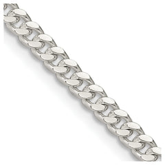 Sterling Silver 3.25mm Domed Curb ChainQRC100