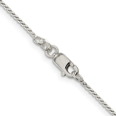 Sterling Silver 1mm Round Franco ChainQRF050