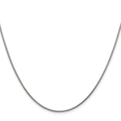Sterling Silver Rhodium-plated 1.2mm Snake ChainQSN035R