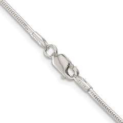 Sterling Silver Rhodium-plated 1.5mm Snake ChainQSN045R