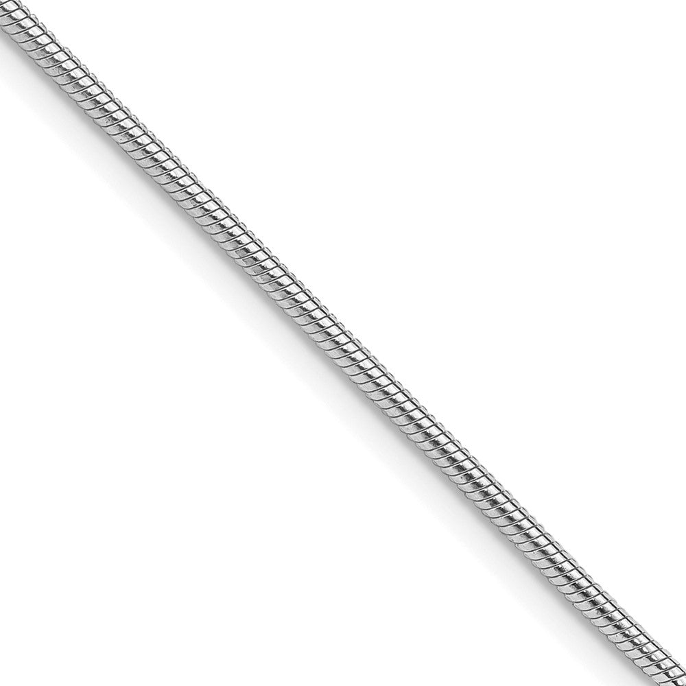 Sterling Silver Rhodium-plated 1.5mm Snake ChainQSN045R