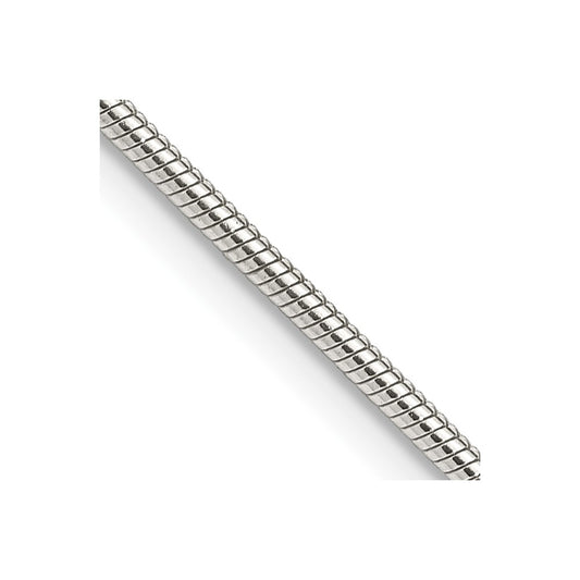 Sterling Silver 1.5mm Snake ChainQSN045
