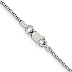 Sterling Silver 1.5mm Round Snake ChainQSNL045