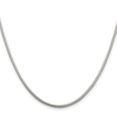 Sterling Silver 1.6mm Round Snake ChainQSNL050