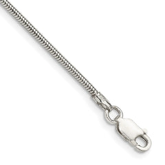 Sterling Silver 1.6mm Round Snake Chain QSNL050-8