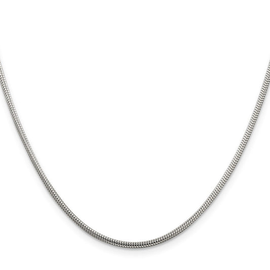 Sterling Silver 2mm Round Snake ChainQSNL060