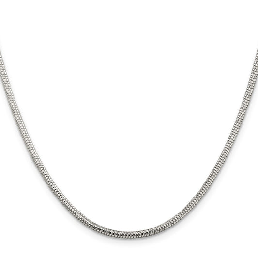 Sterling Silver 2.5mm Round Snake ChainQSNL065