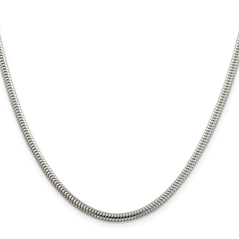 Sterling Silver 3mm Round Snake ChainQSNL080