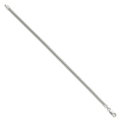 Sterling Silver 3mm Round Snake Chain QSNL080-8