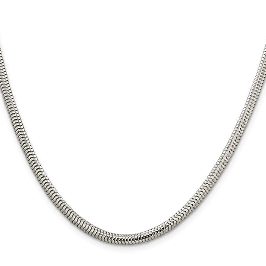 Sterling Silver 4mm Round Snake ChainQSNL100