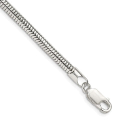 Sterling Silver 4mm Round Snake Chain QSNL100-8