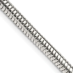 Sterling Silver 4mm Round Snake ChainQSNL100