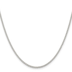 Sterling Silver 1.6mm Round Spiga ChainQSP040