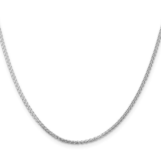 Sterling Silver Rhodium-plated 1.75mm Round Spiga ChainQSP050R
